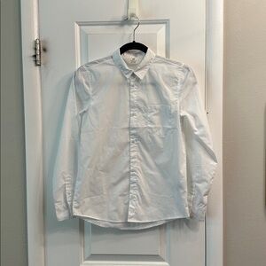 H&M Crisp White Dress Shirt for Boys size 14